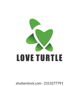 Vector image of a turtle design on white background and Logo, Symbol.