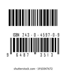 Vector image of two barcode designs