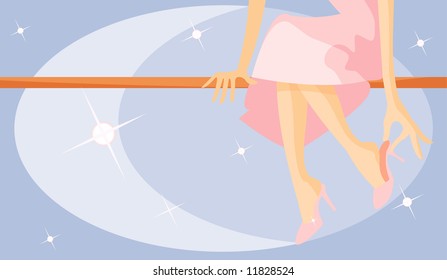 imagen vectorial de dos piernas femeninas