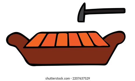 vector image of a typical Indonesian musical instrument called gamelan, angklung and drums.