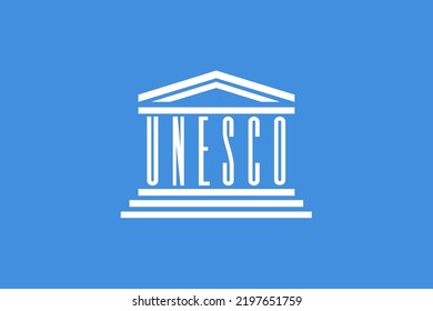A Vector Image Of The UNESCO Flag