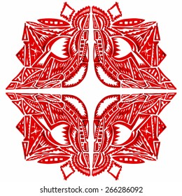 Vector image of an unique, abstract pattern