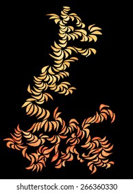 Vector image of an unique, abstract pattern