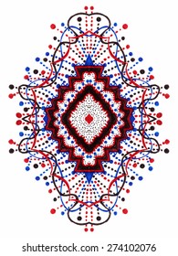 Vector image of an unique, abstract pattern