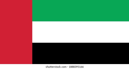 Vector Image Of The United Arab Emirates Flag