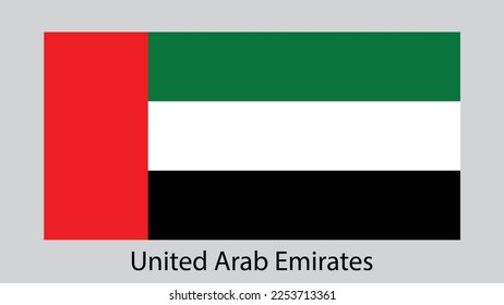 Vector Image Of United Arab Emirates Flag
