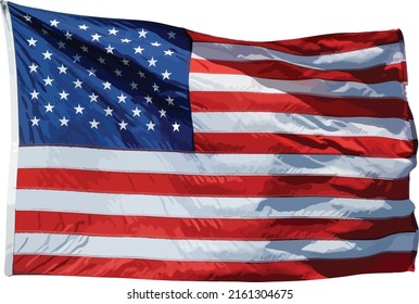 Vector Image of a United States of America Flag 