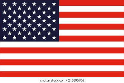 Vector image of United States of America flag
