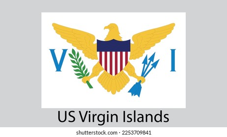 Vector Image Of  Us Virgin Islands Flag
