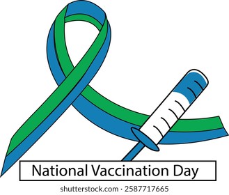 vector image of vaccine day