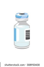 Vector Image Of A Vaccine Vial