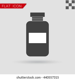 Vector image of a vaccine vial