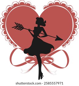 Vector Image of Valentine's Day romance