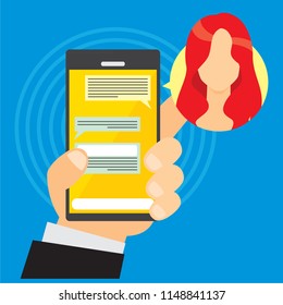 Vector image of various activities using cellphone