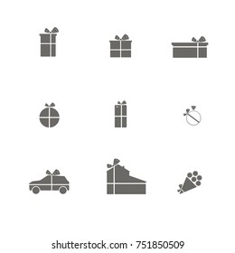 Vector image of various gifts for any holidays