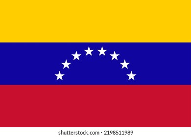A vector image of the Venezuela flag