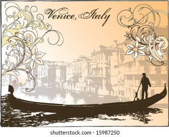 Vector image of Venice, Italy