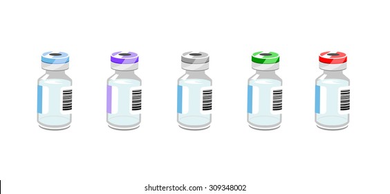 Vector image of vials/bottles
