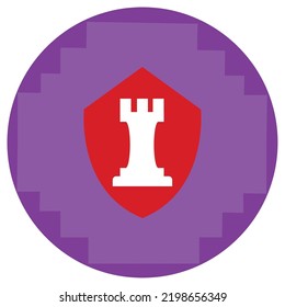 vector image. video game icons with purple background.