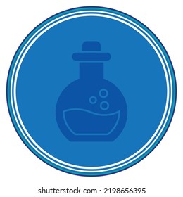 vector image. video game icons with blue background.