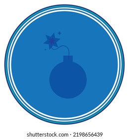 vector image. video game icons with blue background.