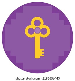 vector image. video game icons with purple background.