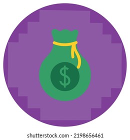 vector image. video game icons with purple background.