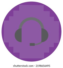 imagen vectorial. iconos de videojuegos con fondo morado.