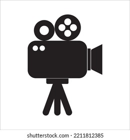 vector image of a video recording camera, this vector can be used for making logos, icons, and more