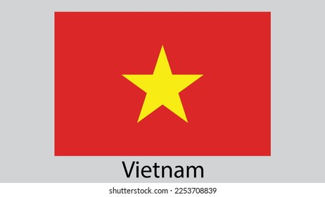 Vector Image Of Vietnam Flag
