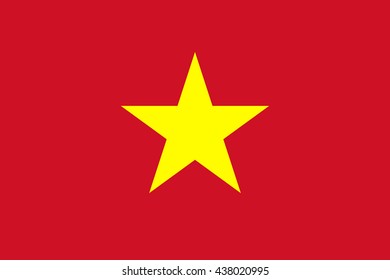 Vector image of Vietnam flag. EPS10.