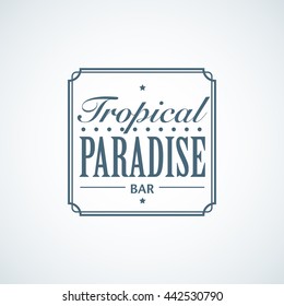 vector image vintage design element pattern of summer vacation trip tag for seasonal travel transfer classic holiday summertime travel season abstraction trip mark ocean sun blue airplane seashore bea