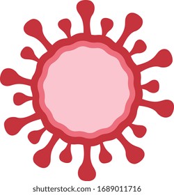 Imagen vectorial de un virus como el Coronavirus