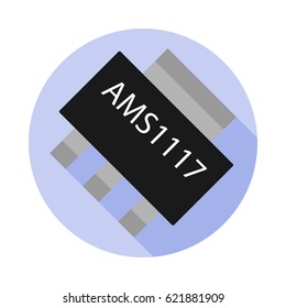 Vector Image Of The Voltage Regulator