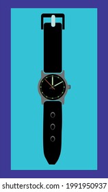 a vector image of watch 