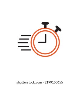 vector image. watches icon with white background and orange lines.
