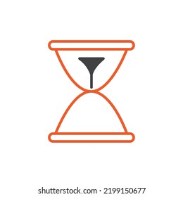 imagen vectorial. mira el icono con fondo blanco y líneas anaranjadas.