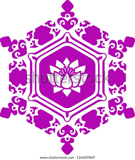 Vector Image Water Crystal Love Lotus Stock Vector (Royalty Free ...