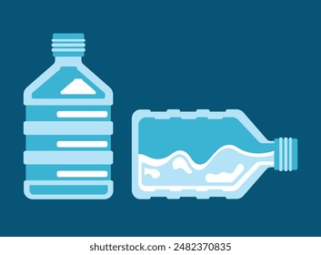 Vector Imagen de galones de agua