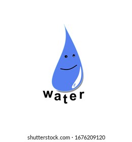 
Imagen vectorial del logo del icono del agua