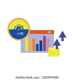 vector image. web positioning icons on white background.
