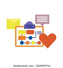 vector image. web positioning icons on white background.