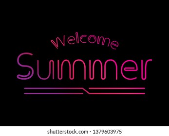 vector image welcome summer