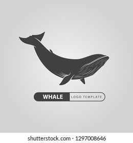 vector image whale logo