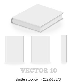 Vector image of the white paper in close-up. The concept of training and education. School and university design element