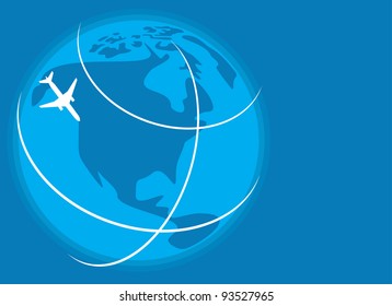 imagem vetorial da silhueta branca do avião a jato