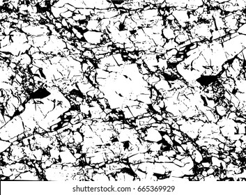 Vector image of white veiny marble with black streaks.