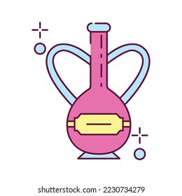 vector image wine bottle icon on white background
