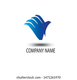 vector image of a wing for a company logo