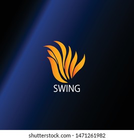vector image of a wing for a company logo